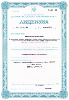Лицензия № ЛО-77-01-012124